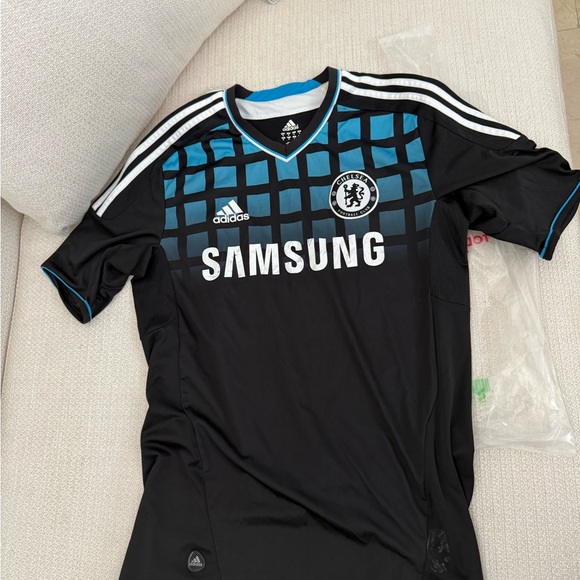 adidas Other - Adidas Chelsea FC Black & Teal Samsung Soccer Jersey